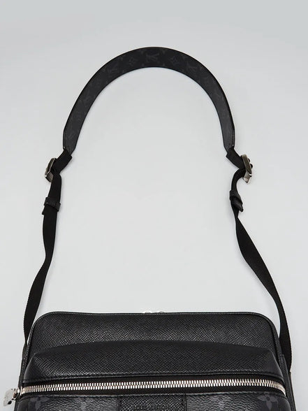 Louis Vuitton Taigarama Outdoor Messenger Black Crossbody Bag "Unworn"