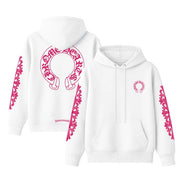 Chrome Hearts Pink Horseshoe Hoodie 