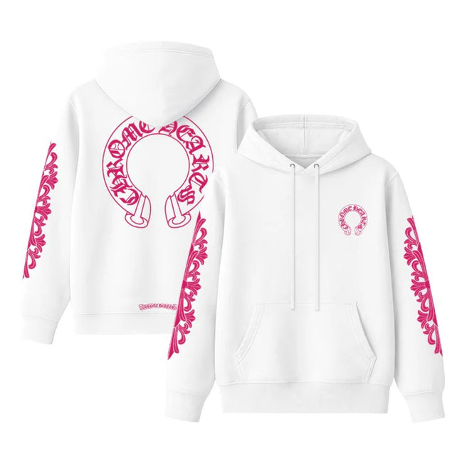 Chrome Hearts Pink Horseshoe Hoodie "Unworn"
