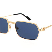 Cartier CT0463S 003 Sunglasses Gold & Blue 