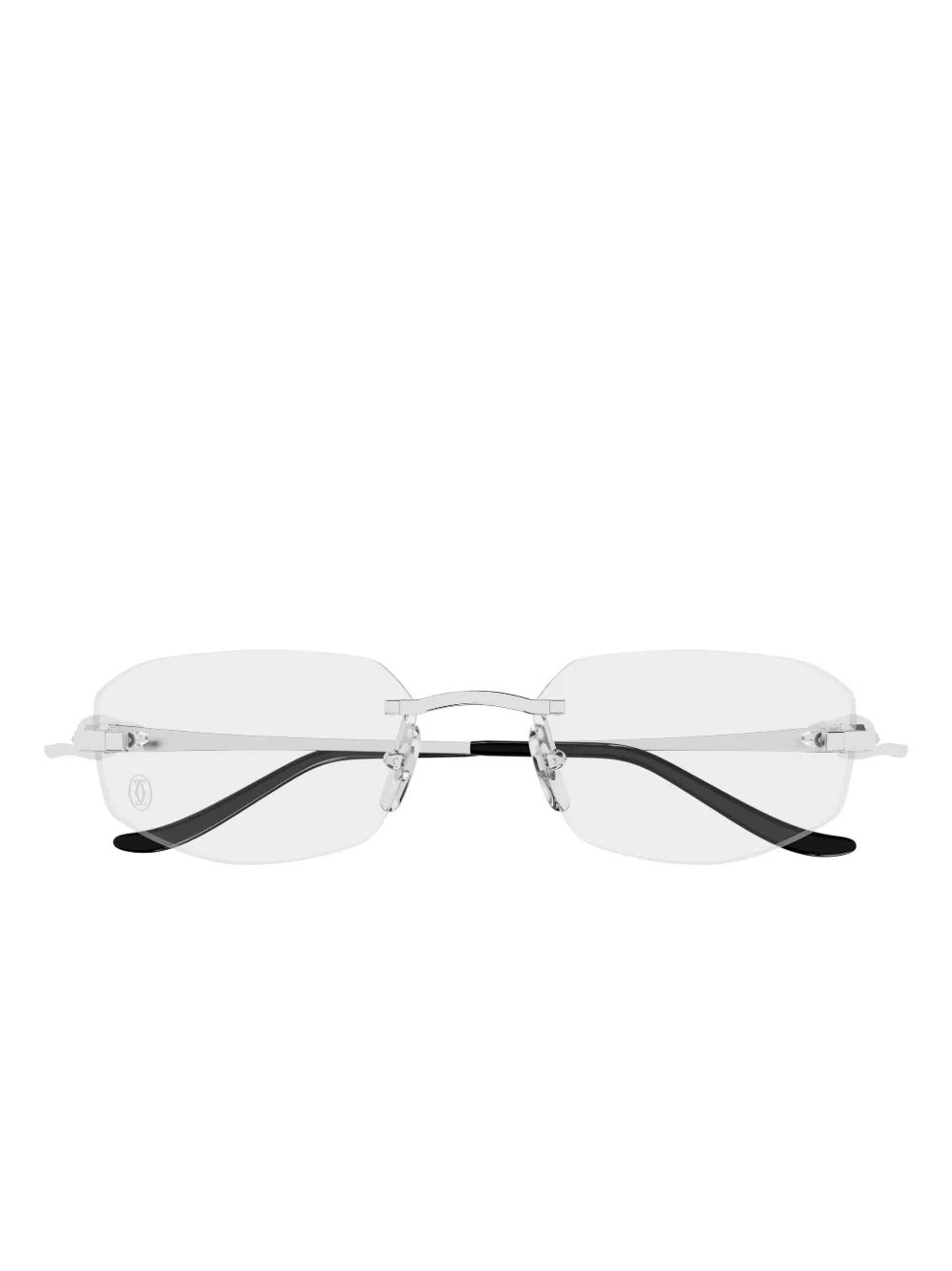 Silver Cartier 3D Panthère Glasses 