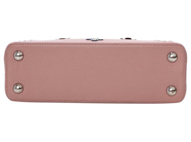 Louis Vuitton Capucines BB Rose Ballerine Flower Studs 