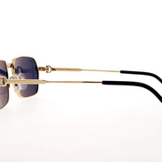 Cartier CT0463S 003 Sunglasses Gold & Blue 