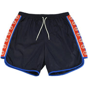 Gucci Interlocking G Jacquard Stripe Black Swim Shorts (Pre-Loved)