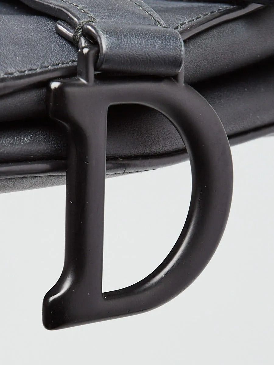 Dior Ultra-Matte Grained Calfskin Saddle Shoulder Bag 