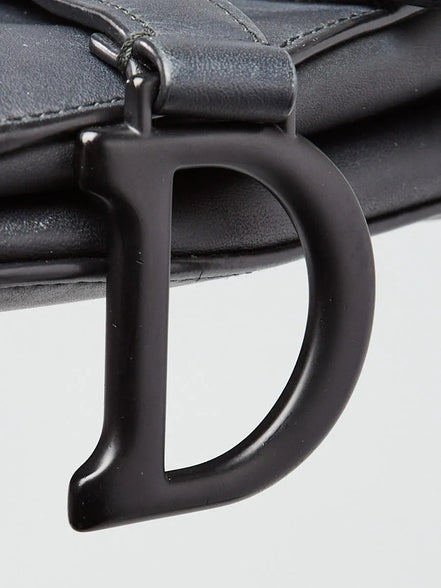 Dior Ultra-Matte Grained Calfskin Saddle Shoulder Bag "Unworn"