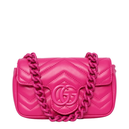 Gucci GG Marmont Matelassé Tonal Super Mini Bag (Pre-Loved)