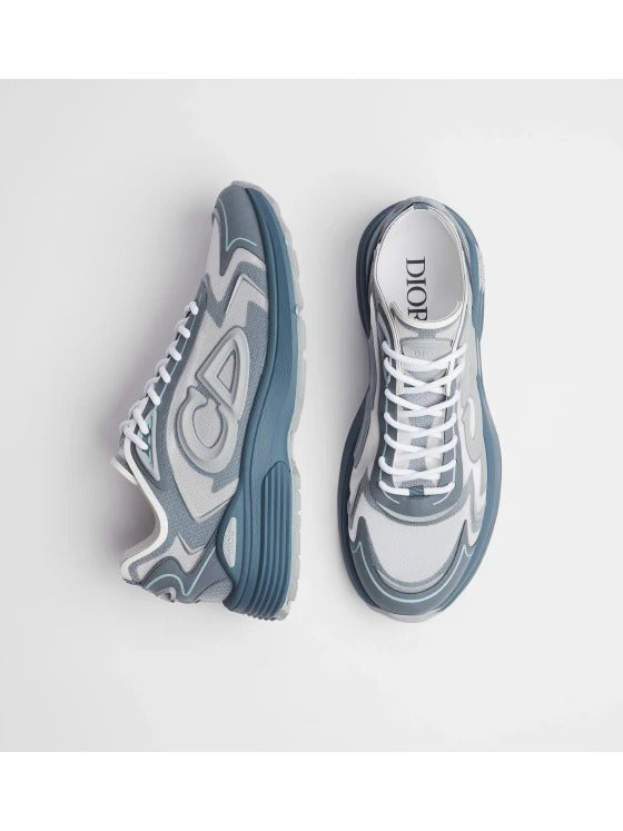 Dior B30 Countdown Leather and Technical Mesh Low-Top Running Sneakers 