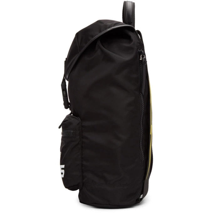 Givenchy Black Nylon Paris Logo Backpack 