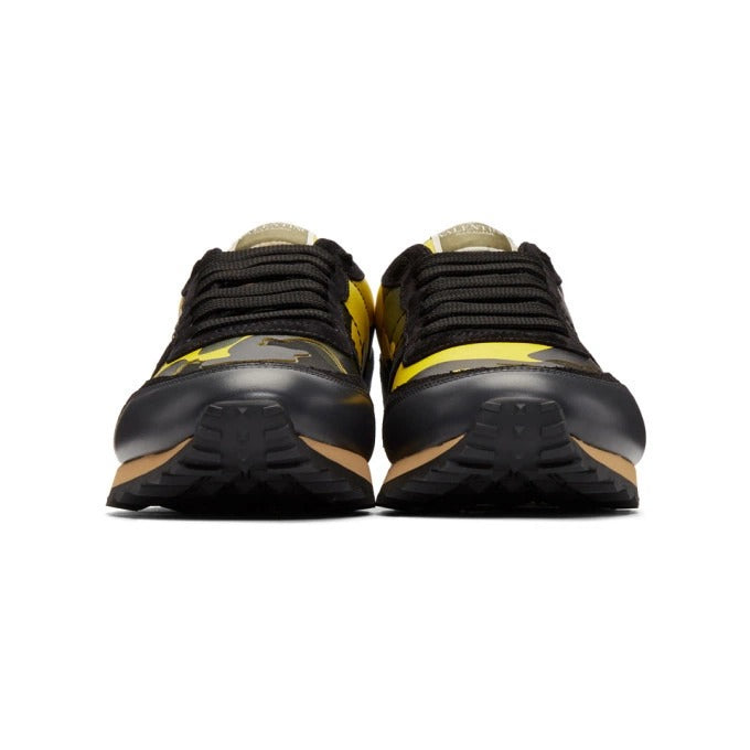 Valentino Garavani Rockrunner Yellow Camouflage Sneakers (Pre-Loved)