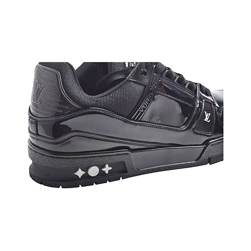 Louis Vuitton Black Patent LV Trainers 