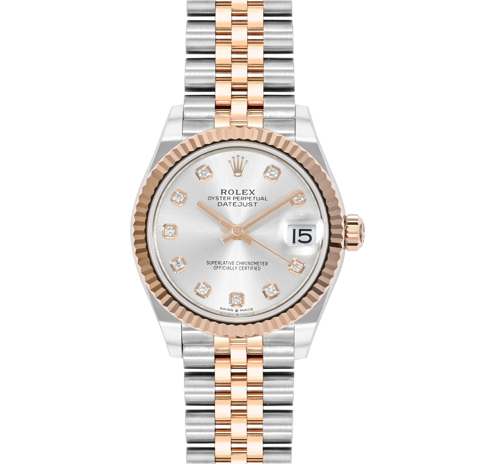 Rolex Datejust 31 278271 Everose Rolesor Mother-of-Pearl Diamond Dial 