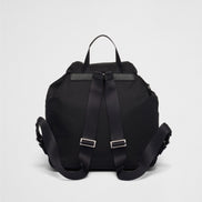 Prada Grey Re-Nylon Backpack with Pouch 