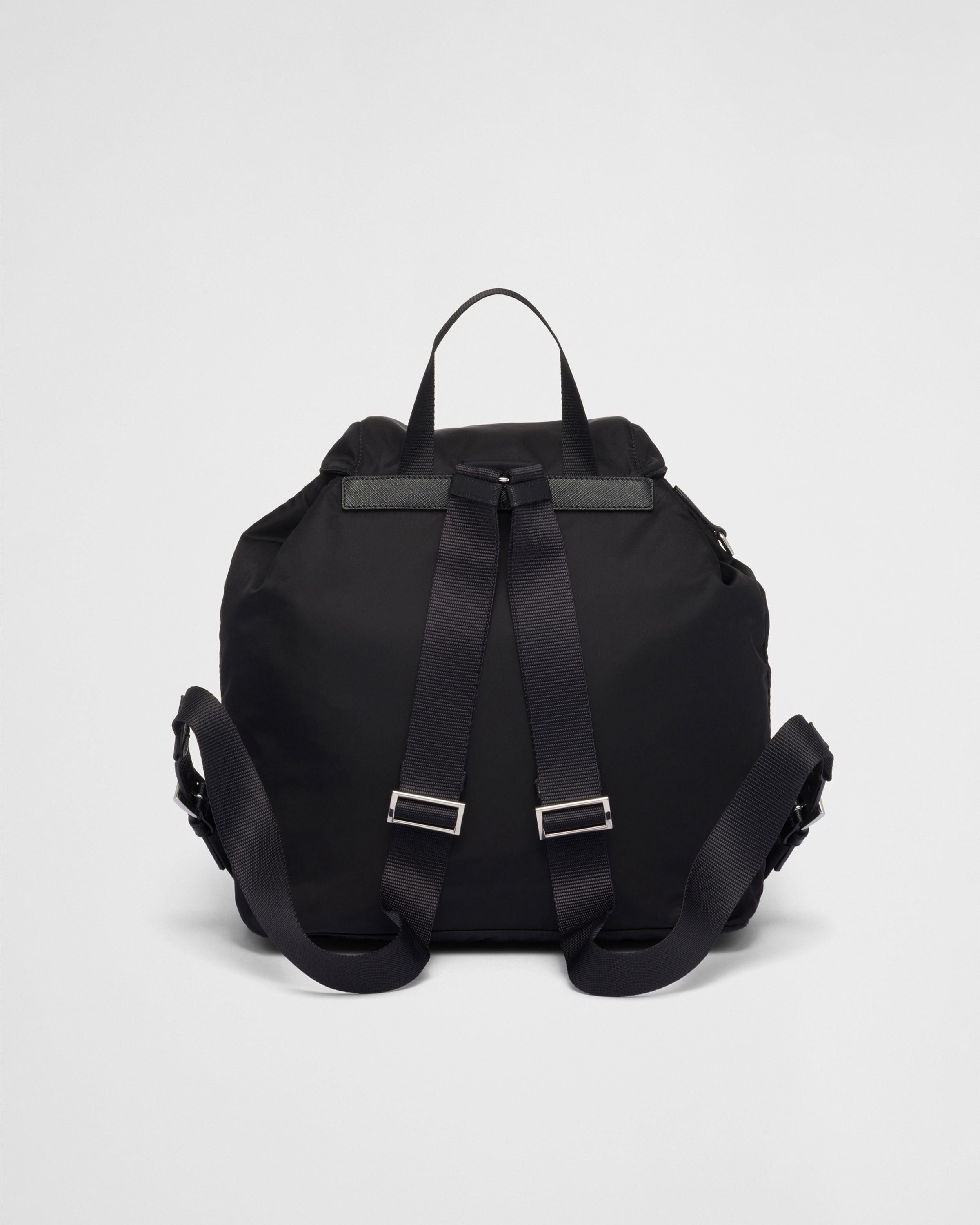 Prada Grey Re-Nylon Backpack with Pouch 