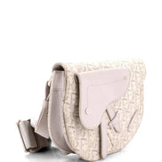 Dior Saddle Pouch Oblique Jacquard Crossbody Bag 