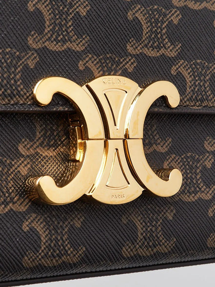Celine Shoulder Bag Claude in Triomphe Canvas "Unworn"