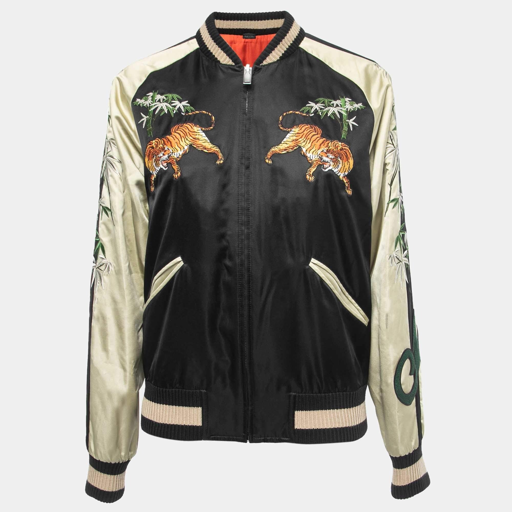 Gucci Reversible Tiger Embroidered Souvenir Jacket (Pre-Loved)