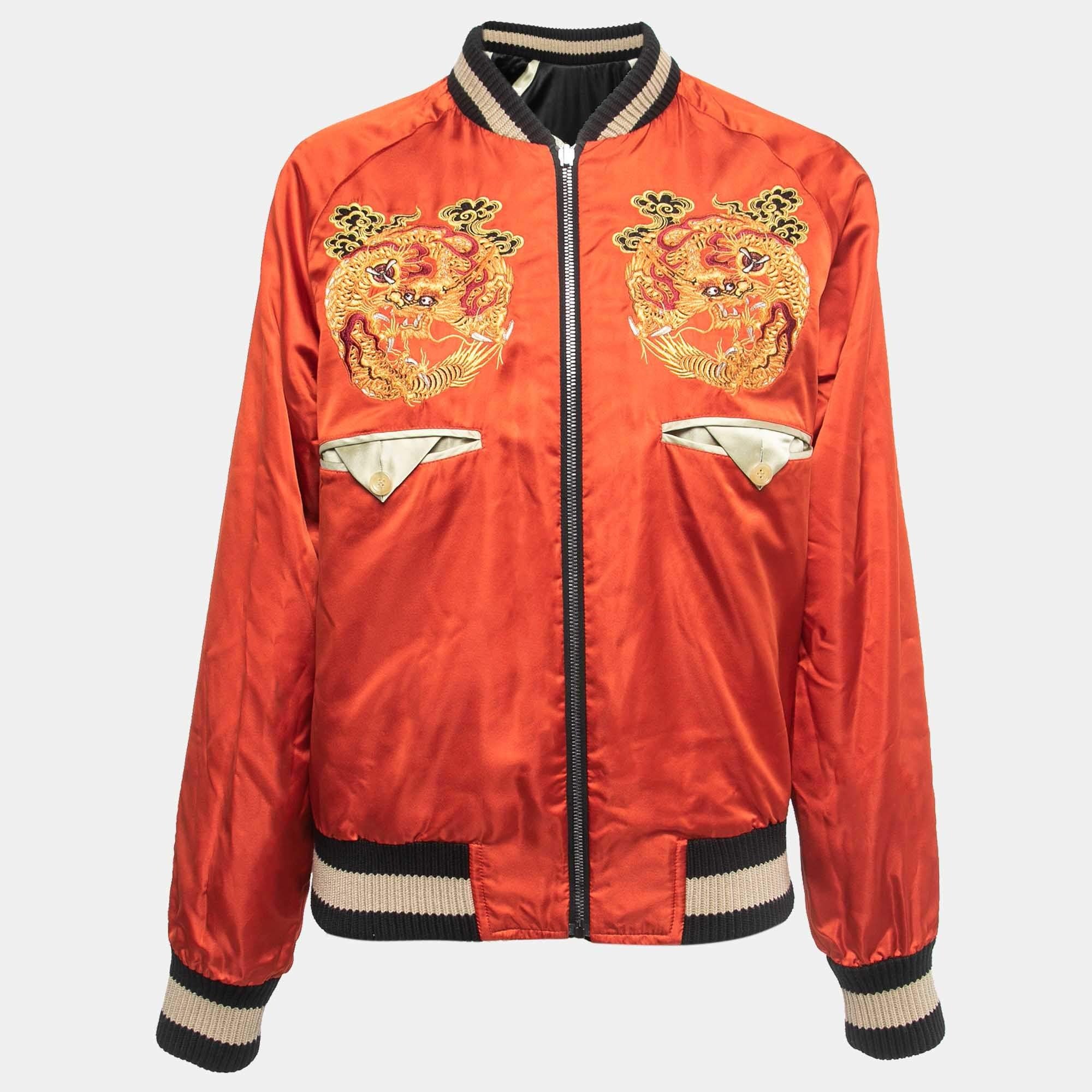 Gucci Reversible Dragon Embroidered Souvenir Jacket (Pre-Loved)