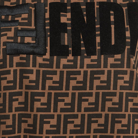 Fendi Brown FF Zucca Monogram Flocked Logo T-Shirt "Unworn"