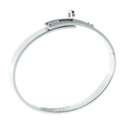 Hermès 18K White Gold and Diamond Kelly Bracelet (Small Model) 