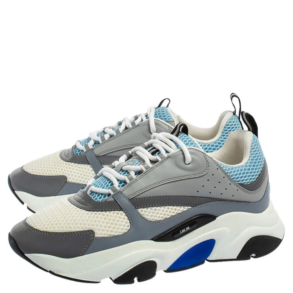 Dior B22 Leather and Technical Mesh Low-Top Sneakers 