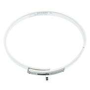 Hermès 18K White Gold and Diamond Kelly Bracelet (Small Model) 