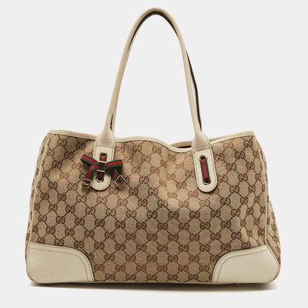 Gucci GG Canvas Princy Tote with Web Detail "Unworn"