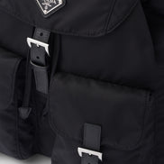 Prada Grey Re-Nylon Backpack with Pouch 