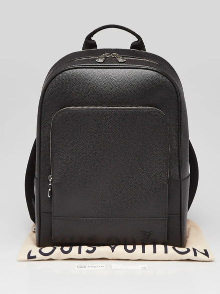 Louis Vuitton Black Taiga Leather Anton Backpack "Unworn"