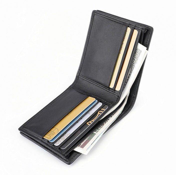 Gucci Genuine Black Crocodile Leather Bi-Fold Wallet (Pre-Loved)