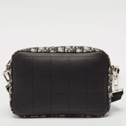Dior Beige and Black Oblique Jacquard Safari Messenger Bag 