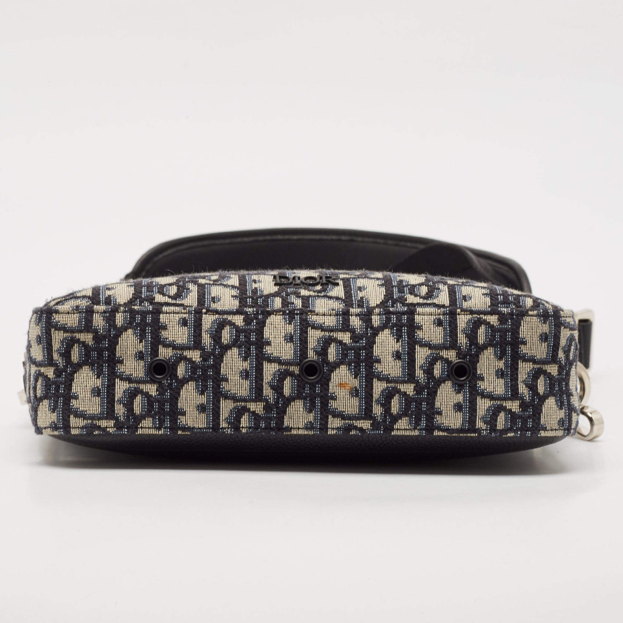 Dior Beige and Black Oblique Jacquard Safari Messenger Bag 