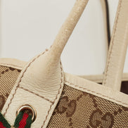 Gucci GG Canvas Princy Tote with Web Detail 