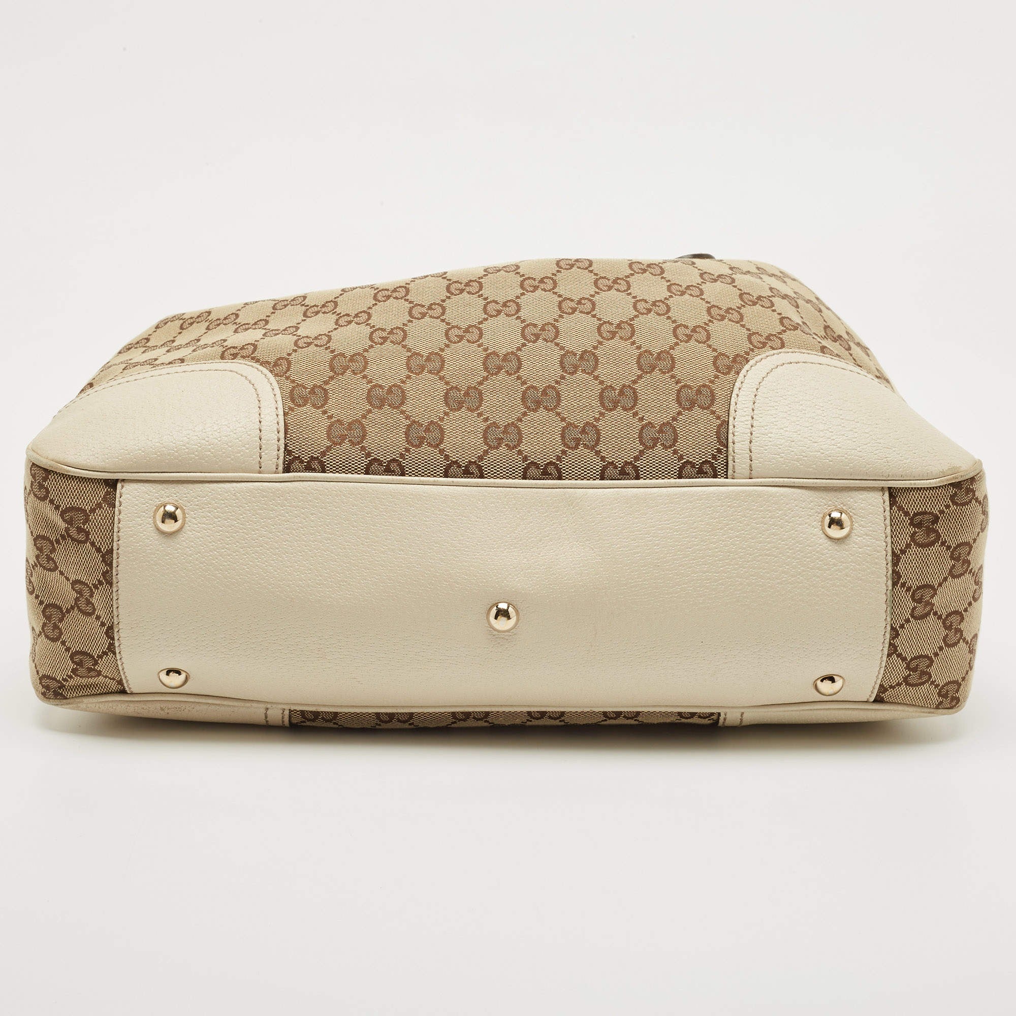 Gucci GG Canvas Princy Tote with Web Detail 