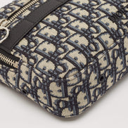 Dior Beige and Black Oblique Jacquard Safari Messenger Bag 