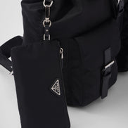 Prada Grey Re-Nylon Backpack with Pouch 