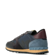 Valentino Garavani Rockrunner Navy/Burgundy Sneakers (Pre-Loved)
