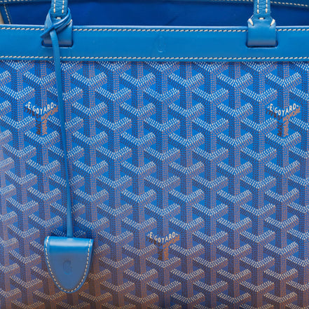 Goyard Artois MM Tote Bag Blue Goyardine Canvas "Unworn"