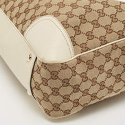 Gucci GG Canvas Princy Tote with Web Detail 