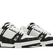 Louis Vuitton Black Monogram Denim Trainer Sneakers (Pre-loved)