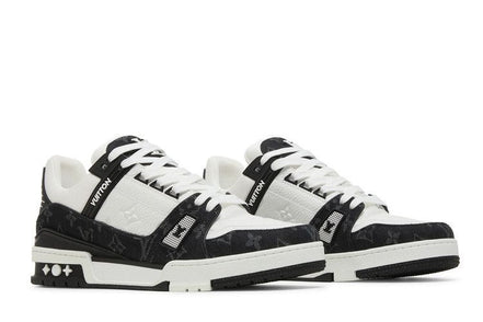 Louis Vuitton Black Monogram Denim Trainer Sneakers (Pre-loved)