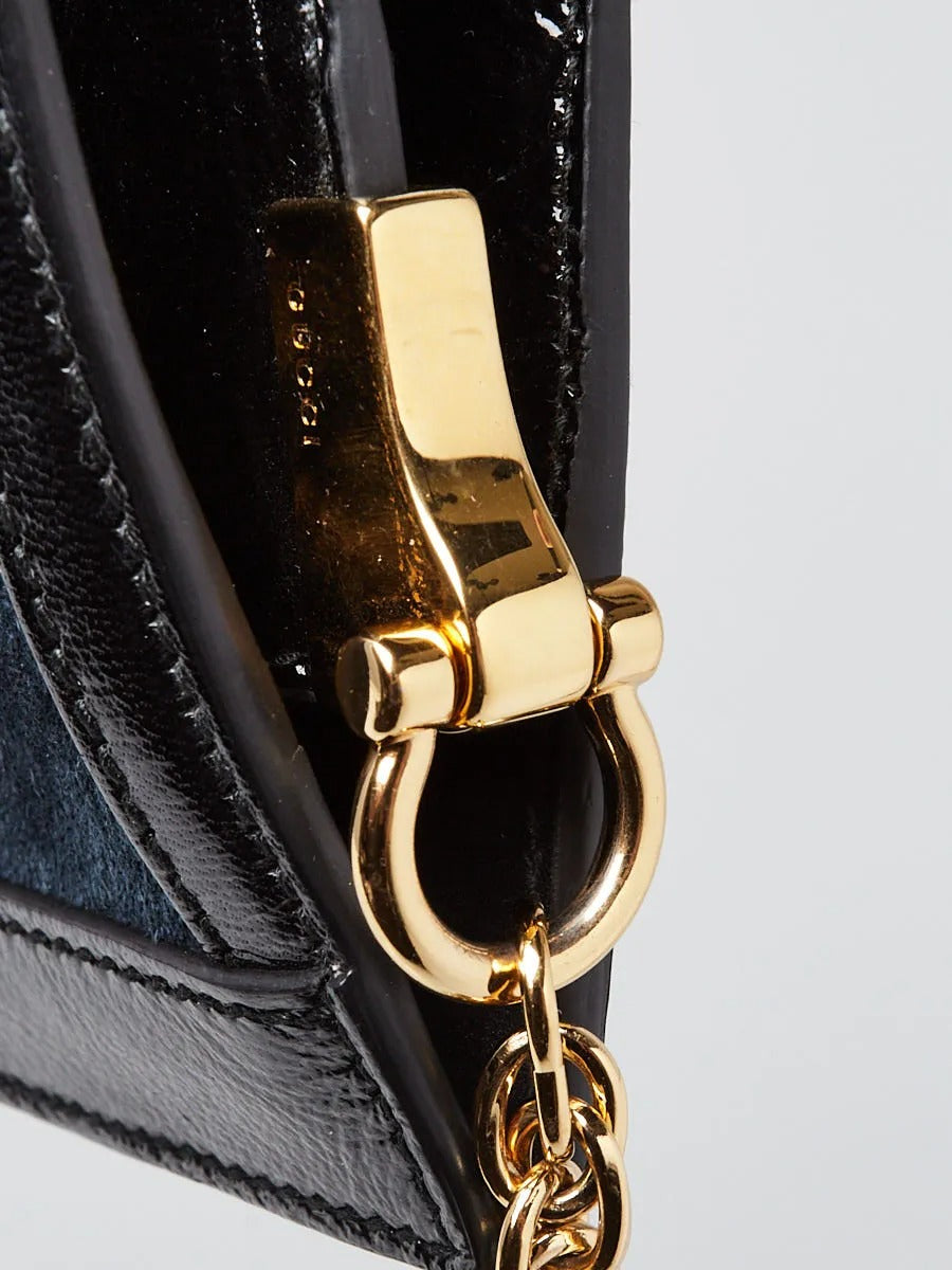 Gucci Ophidia Embroidered Dragon Suede Chain Bag (Pre-Loved)