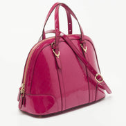 Gucci Nice Microguccissima Patent Leather Dome Bag 