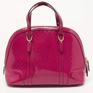 Gucci Nice Microguccissima Patent Leather Dome Bag 