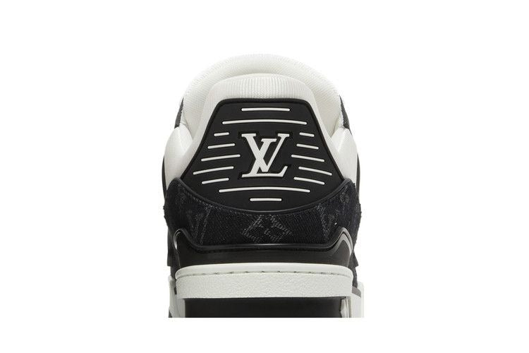 Louis Vuitton Black Monogram Denim Trainer Sneakers (Pre-loved)