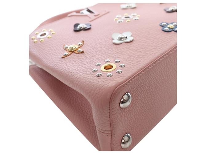 Louis Vuitton Capucines BB Rose Ballerine Flower Studs 