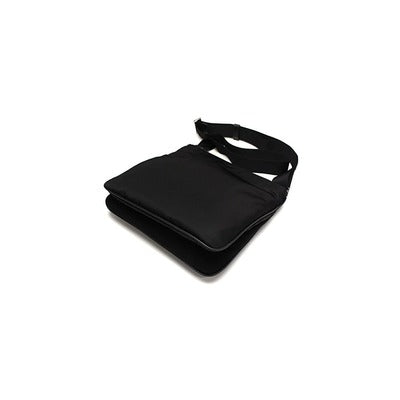 Prada Re-Nylon Enamel Logo Black Duffle Bag (Pre-Loved)