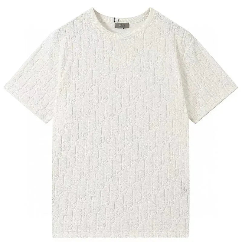 Dior Oblique Terry Cotton White T-Shirt (Pre-Loved)