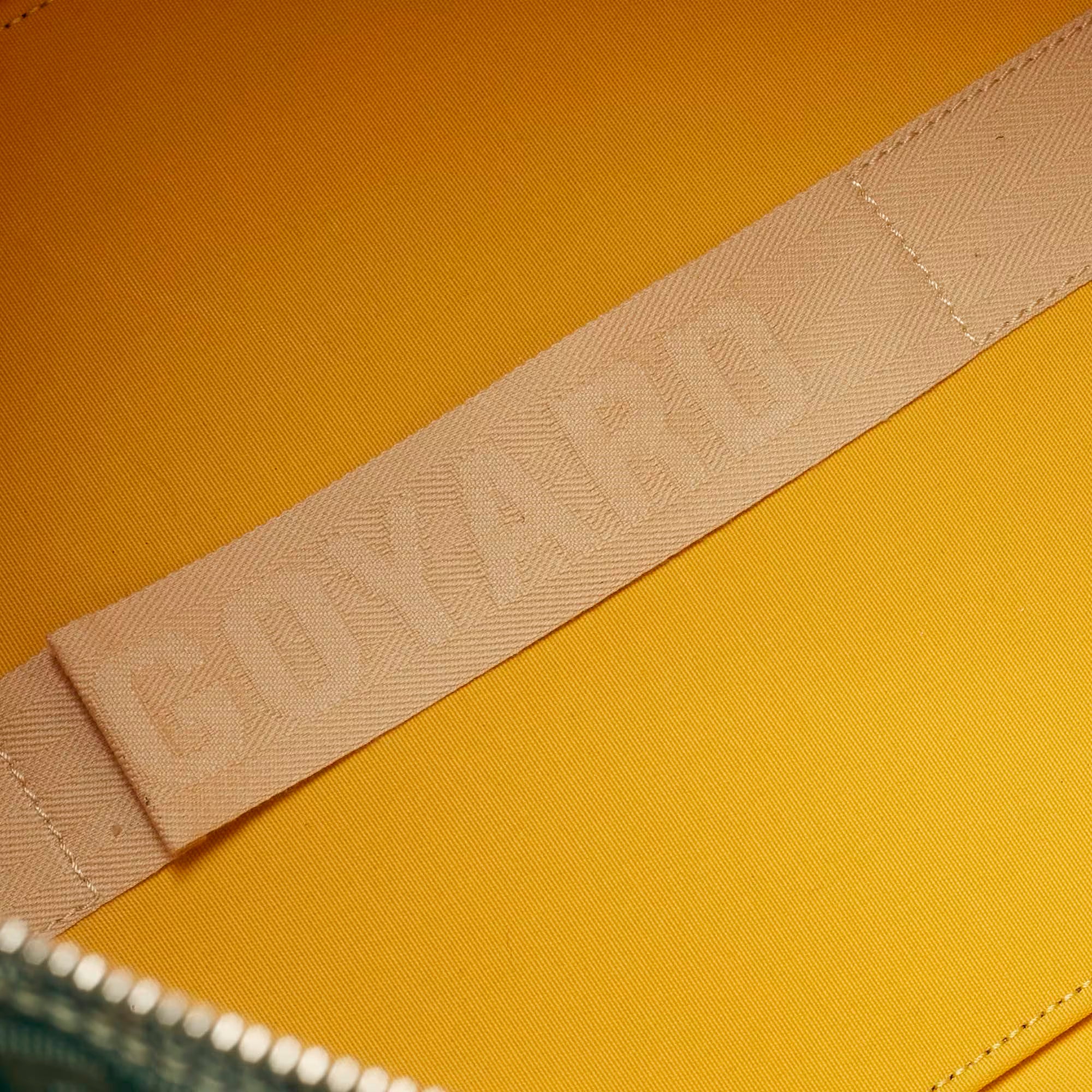 Goyard Green Goyardine Canvas Boston 45 