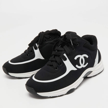 Chanel CC Runner Sneakers Black & White (Pre-Loved)
